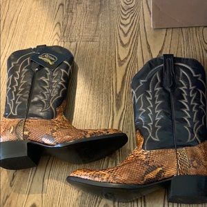 J.B Dillion Cowboy Boots, Snakeskin! NWT
